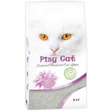 PisyCat Yeşil Elmalı Tozsuz Topaklaşan İnce Kedi Kumu 5 Lt