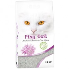 PisyCat Yeşil Elmalı Tozsuz Topaklaşan İnce Kedi Kumu 10 Lt