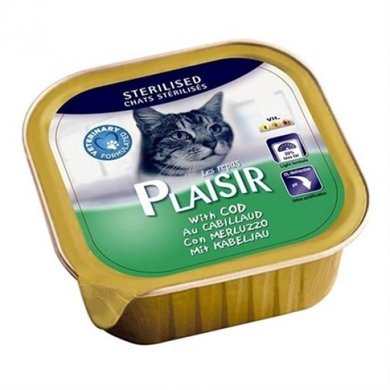 Plaısır Ezme Kısırlaştırılmış Kedi Konservesi Morina Balıklı 100 Gr