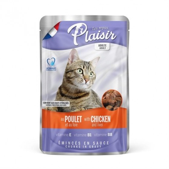 Plaısır Tavuklu Ciğerli Pouch Kedi Konservesi 100 Gr