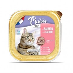 PLAISIR Yetişkin Ezme Kedi Konservesi Somonlu 100 Gr PLAISIR Yetişkin Ezme Kedi Konservesi Somonlu 100 Gr