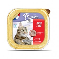PLAISIR Yetişkin Ezme Kedi Konservesi Biftekli 100 Gr PLAISIR Yetişkin Ezme Kedi Konservesi Biftekli 100 Gr