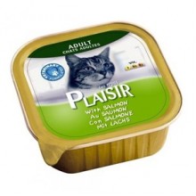 PLAISIR Yetişkin Ezme Kedi Konservesi Somonlu 100 Gr