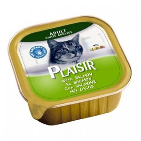 PLAISIR Yetişkin Ezme Kedi Konservesi Somonlu 100 Gr