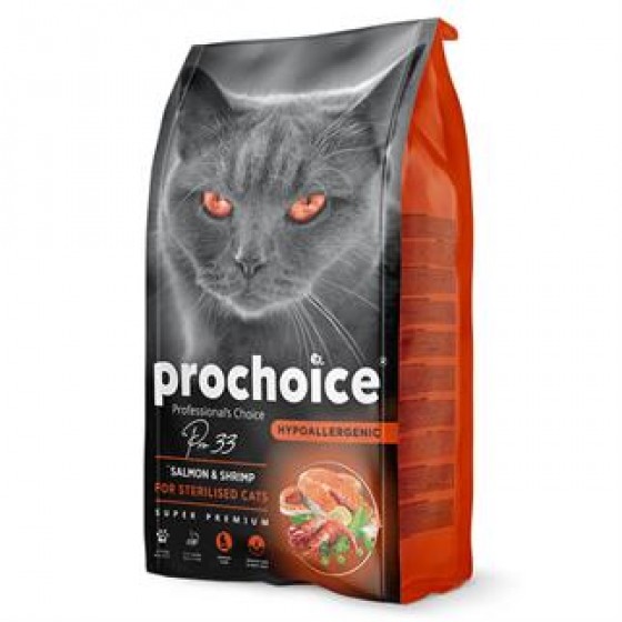 Pro Choice Pro 33 Sterilised Somonlu Karidesli Kedi Maması 2 Kg