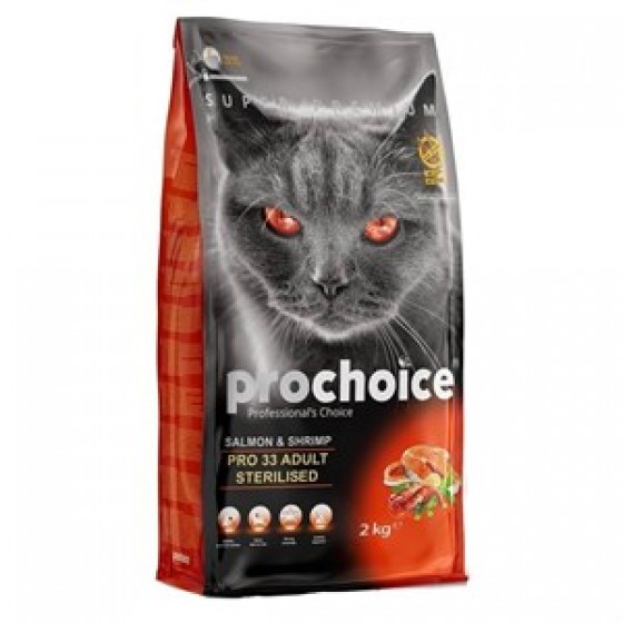 Pro Choice Pro 33 Sterilised Somonlu Karidesli Kedi Maması 15 Kg