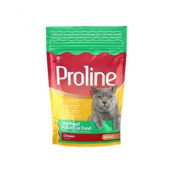 Pro Line Sterilised Tavuklu Kısır Kedi Maması 400 Gr