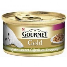 ProPlan Gourmet Gold Ciğerli Tavşanlı Kedi Konservesi 85 Gr