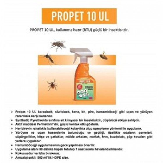 Profarm Propet 10UL Pire, Kene ve Haşere Spreyi 400 ml