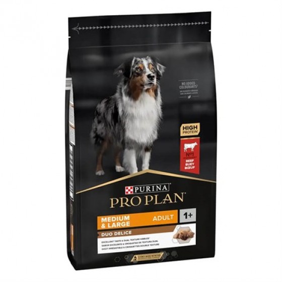 Proplan Duo Delice Taze Parça Etli Yetişkin Köpek Maması 10 Kg