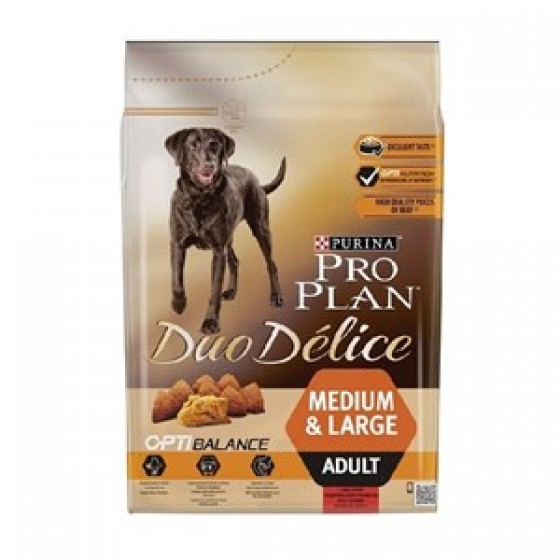 Proplan Duo Delice Taze Parça Etli Yetişkin Köpek Maması 2,5 Kg