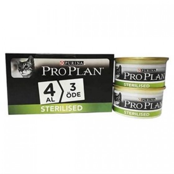 Proplan Sterilised 85 Gr Kedi Konservesi 4 Al 3 Öde