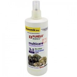 Purele 3in1 Kedi ve Köpek Kuru Yıkama Bakım Spreyi 600 ml Purele 3in1 Kedi ve Köpek Kuru Yıkama Bakım Spreyi 600 ml