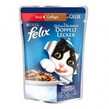 Felix Çifte Lezzet Sığır & Tavuklu Kedi Yaş Mama 85 Gr Felix Çifte Lezzet Sığır & Tavuklu Kedi Yaş Mama 85 Gr