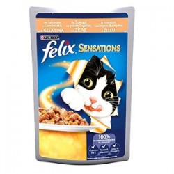 Felix Sensation Somon & Karidesli Kedi Yaş Mama 85 Gr Felix Sensation Somon & Karidesli Kedi Yaş Mama 85 Gr