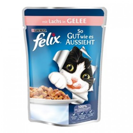 Felix Agail Somonlu Kedi Yaş Mama 85 Gr