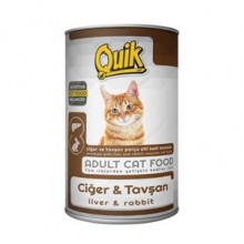 Quik Ciğer-Tavşanlı Kedi Konservesi 415 Gr