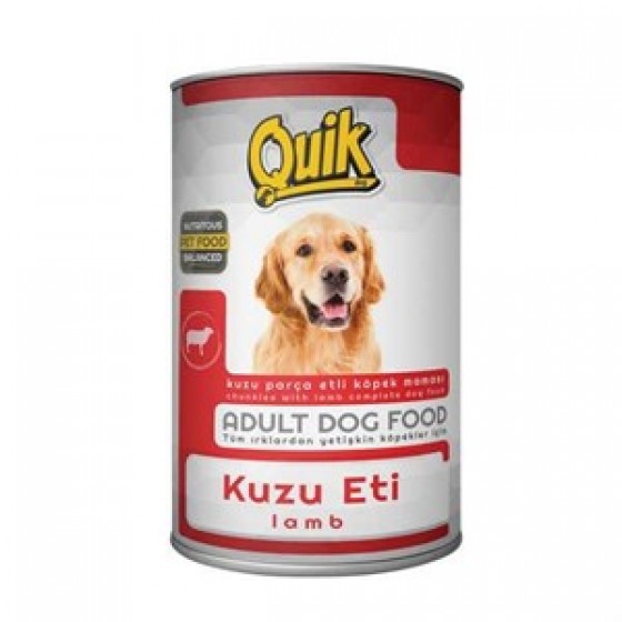 Quik Kuzu Etli ve Pirinç Köpek Konservesi 415 Gr