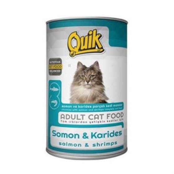 Quik Somon-Karidesli Kedi Konservesi 415 Gr