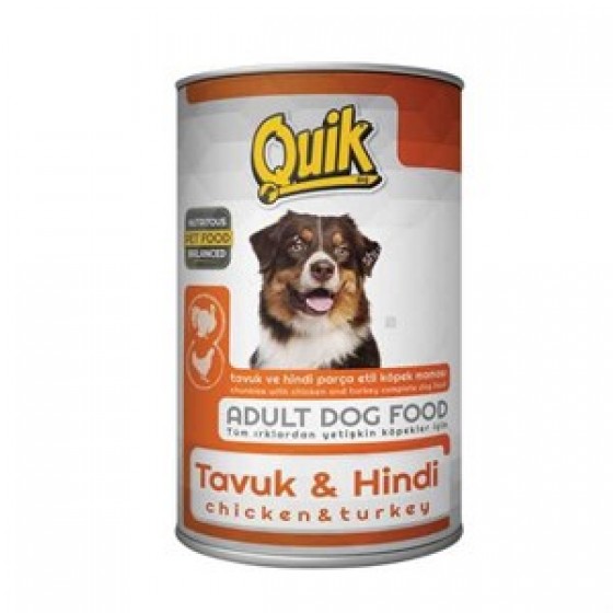 Quik Tavuk ve Hindili Köpek Konservesi 415 Gr