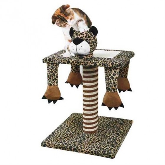 Ranna Üç Farklı Şekil Alan Leopar Kedi Tırmalama - 54 Cm