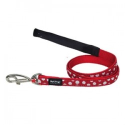 Red Dingo Benekli Uzatma Köpek Tasması 120 cm / 20 mm Kırmızı-Beyaz Red Dingo Benekli Uzatma Köpek Tasması 120 cm / 20 mm Kırmızı-Beyaz