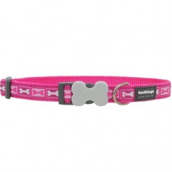 Red Dingo Bone Yard Desenli Köpek Boyun Tasması Pembe 12 mm