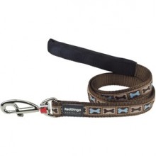 Red Dingo Bone Yard Uzatma Köpek Tasması Kahverengi 120 Cm / 20 mm