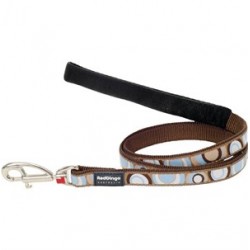 Red Dingo Circadelic Desenli Uzatma Köpek Tasması 120Cm/25 mm Kahve