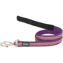 Red Dingo Dreamstream Desenli Uzatma Köpek Tasması 120 Cm / 20 mm Mor
