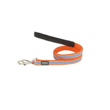 Red Dingo Fang It Desenli Köpek Uzatma Tasması Turuncu 25 mm