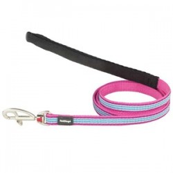 Red Dingo Fang It Desenli Köpek Uzatma Tasması Pembe 20 mm