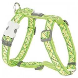 Red Dingo Flanno Desenli Köpek Göğüs Tasması 25 mm Yeşil