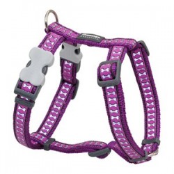 Red Dingo Fosforlu Kemik Desenli Köpek Göğüs Tasması 15 mm Mor Red Dingo Fosforlu Kemik Desenli Köpek Göğüs Tasması 15 mm Mor
