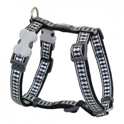 Red Dingo Fosforlu Kemik Desenli Köpek Göğüs Tasması 12 mm Siyah Red Dingo Fosforlu Kemik Desenli Köpek Göğüs Tasması 12 mm Siyah