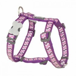 Red Dingo Fosforlu Ziggy Desenli Köpek Göğüs Tasması Mor 25mm Red Dingo Fosforlu Ziggy Desenli Köpek Göğüs Tasması Mor 25mm