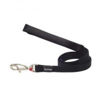 Red Dingo Klasik Köpek Gezdirme Tasması 25 mm 60cm Siyah