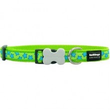 Red Dingo Stars Lime Desenli Köpek Boyun Tasması 25mm Yeşil