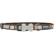 RedDingo Circadelic Desenli Köpek Boyun Tasması 25 mm Kahverengi