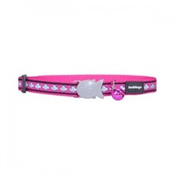 RedDingo Fosforlu Balık Desenli Kedi Boyun Tasması 12 mm Pembe RedDingo Fosforlu Balık Desenli Kedi Boyun Tasması 12 mm Pembe