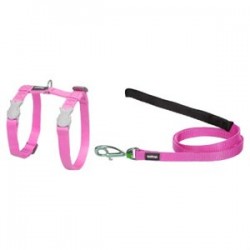 RedDingo Klasik Kedi Göğüs Tasma ve Uzatma Seti Pembe 12 mm RedDingo Klasik Kedi Göğüs Tasma ve Uzatma Seti Pembe 12 mm
