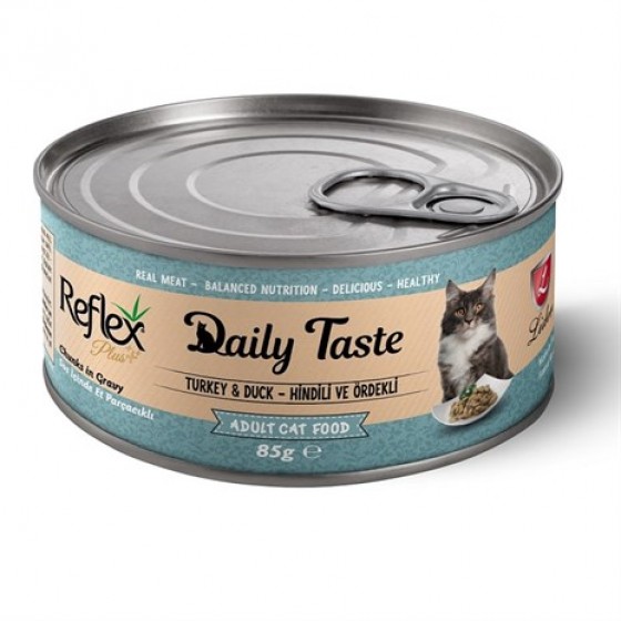 Reflex Daily Taste Hindi Ördekli Soslu Kedi Konservesi 85gr