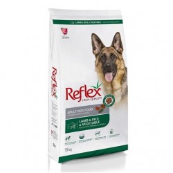 Reflex Kuzulu, Pirinçli ve Sebzeli Yüksek Kaliteli Köpek Maması 15 Kg Reflex Kuzulu, Pirinçli ve Sebzeli Yüksek Kaliteli Köpek Maması 15 Kg
