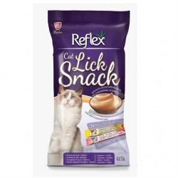 Reflex Lick Snack Kümes Hayvanlı Somonlu Kedi Çorbası 6x15gr