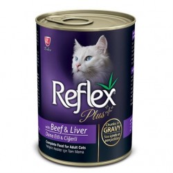 Reflex Plus Biftek Ve Ciğerli Kedi Konservesi 400 Gr