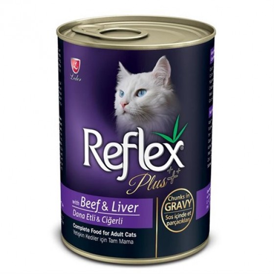 Reflex Plus Biftek Ve Ciğerli Kedi Konservesi 400 Gr