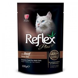 Reflex Plus Biftekli Gravy Soslu Pouch Kedi Konservesi 100 Gr Reflex Plus Biftekli Gravy Soslu Pouch Kedi Konservesi 100 Gr