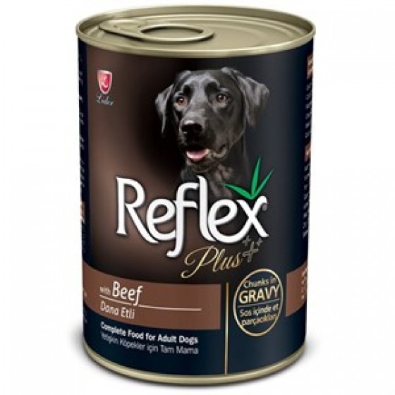 Reflex Plus Biftekli Parça Etli Köpek Konservesi 400 Gr