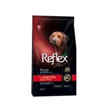 Reflex Plus Büyük Orta Irk Kuzulu Yaşlı Köpek Maması 3 Kg