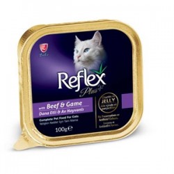 Reflex Plus Dana Etli av Hayvanlı Jöleli Kedi Konservesi 100 GR Reflex Plus Dana Etli av Hayvanlı Jöleli Kedi Konservesi 100 GR